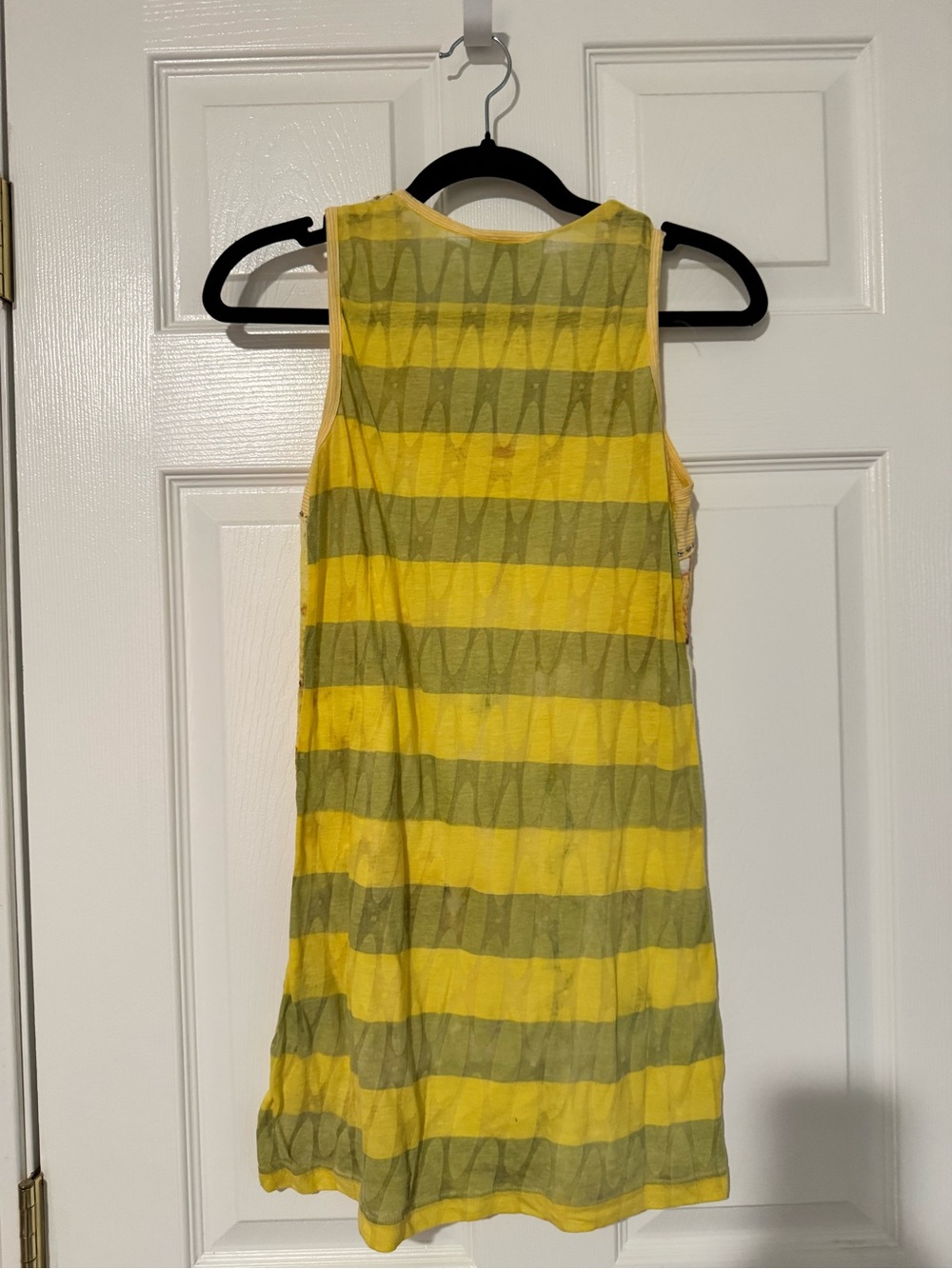 Vintage Derhy y2k Yellow Embellished Butterfly Tank - Women - Picture 2 of 3